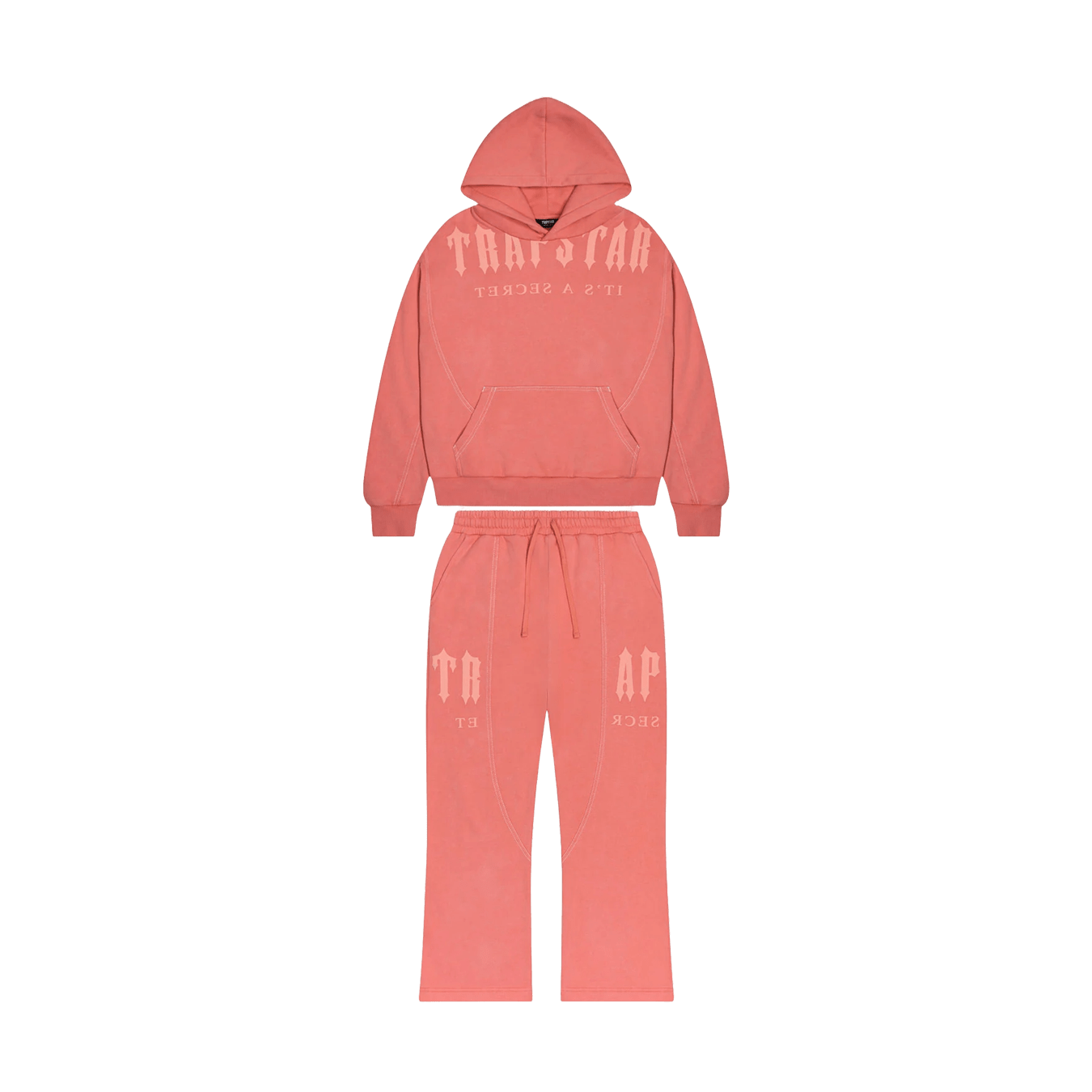 Trapstar Deconstructed Decoded Tracksuit- Coral - Kick Game