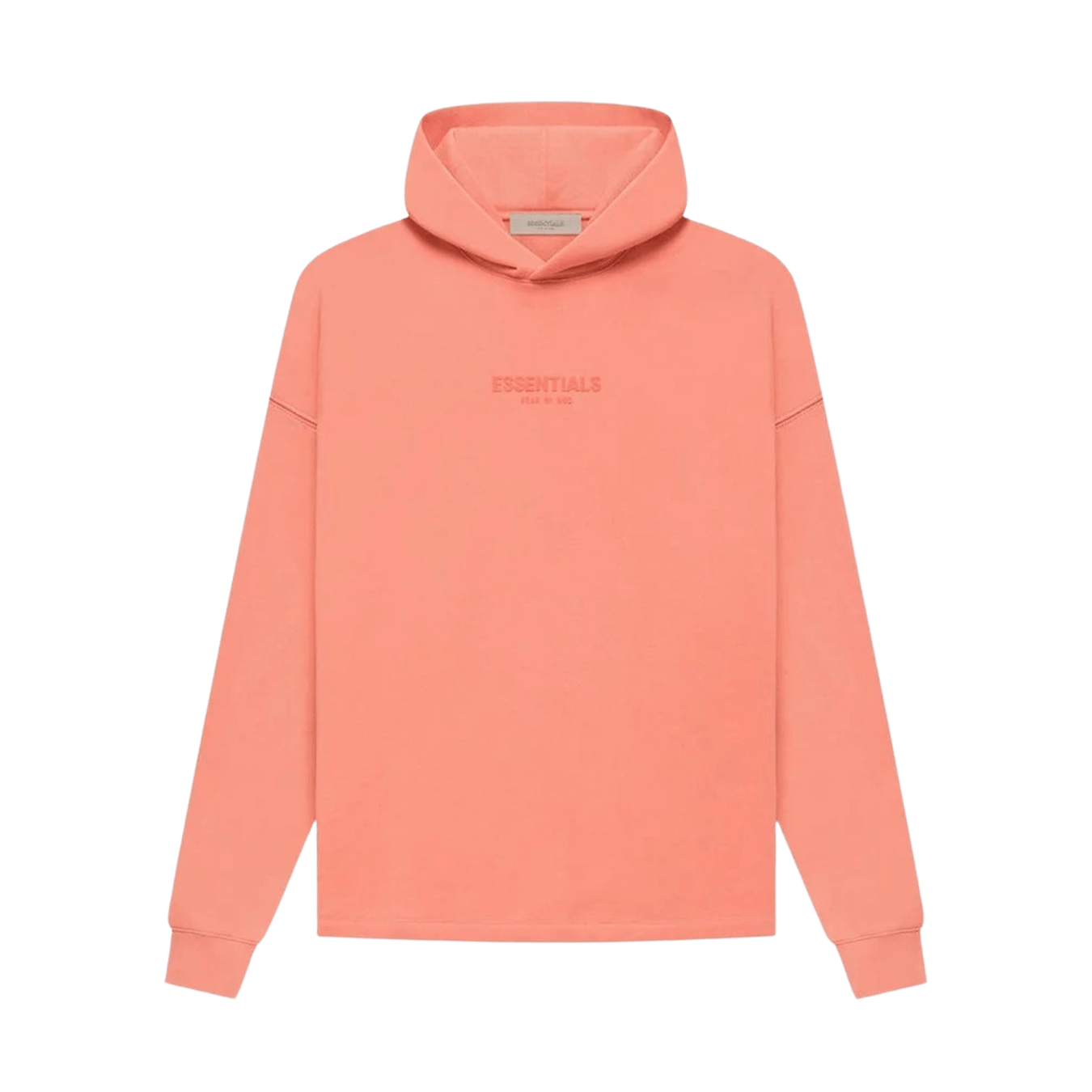 Fear of God Essentials Relaxed Hoodie 'Coral' - Kick Game