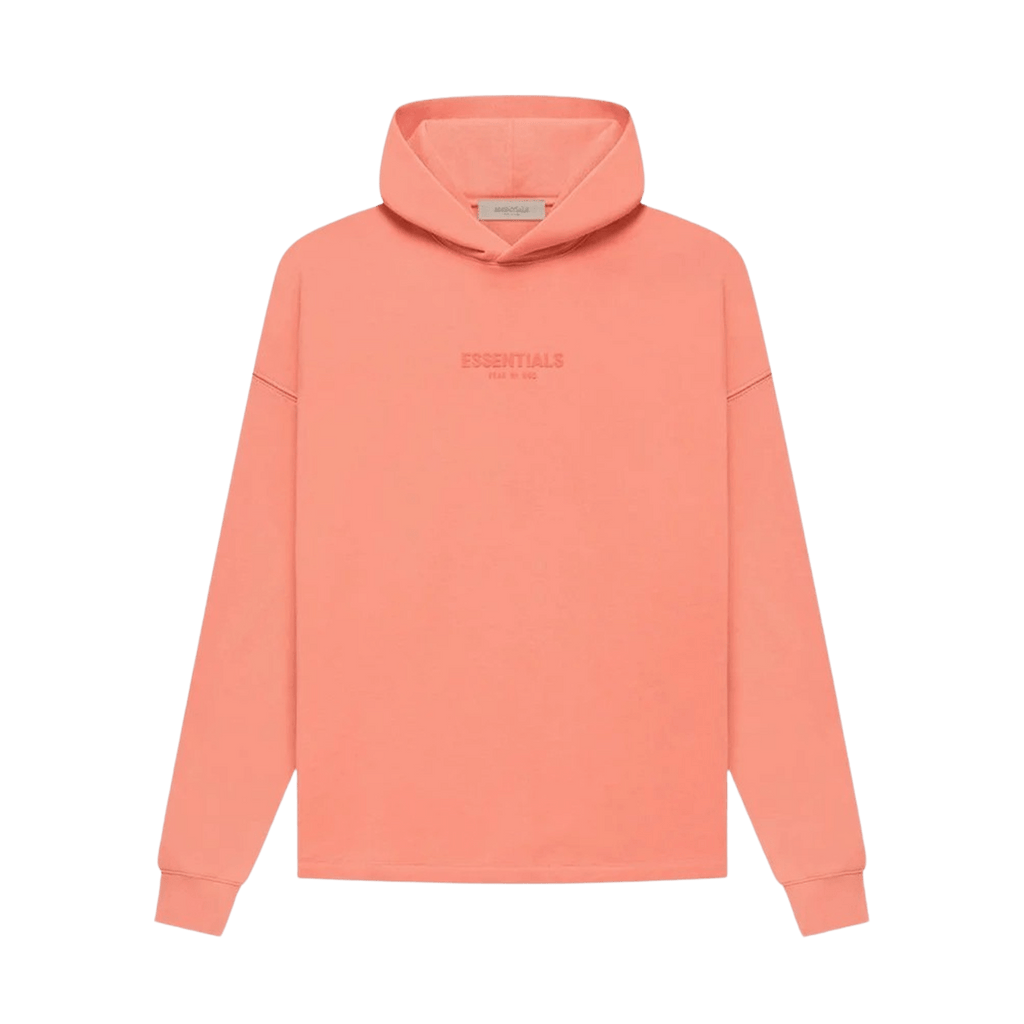 Fear of God Essentials Relaxed box hoodie 'Coral' - UrlfreezeShops
