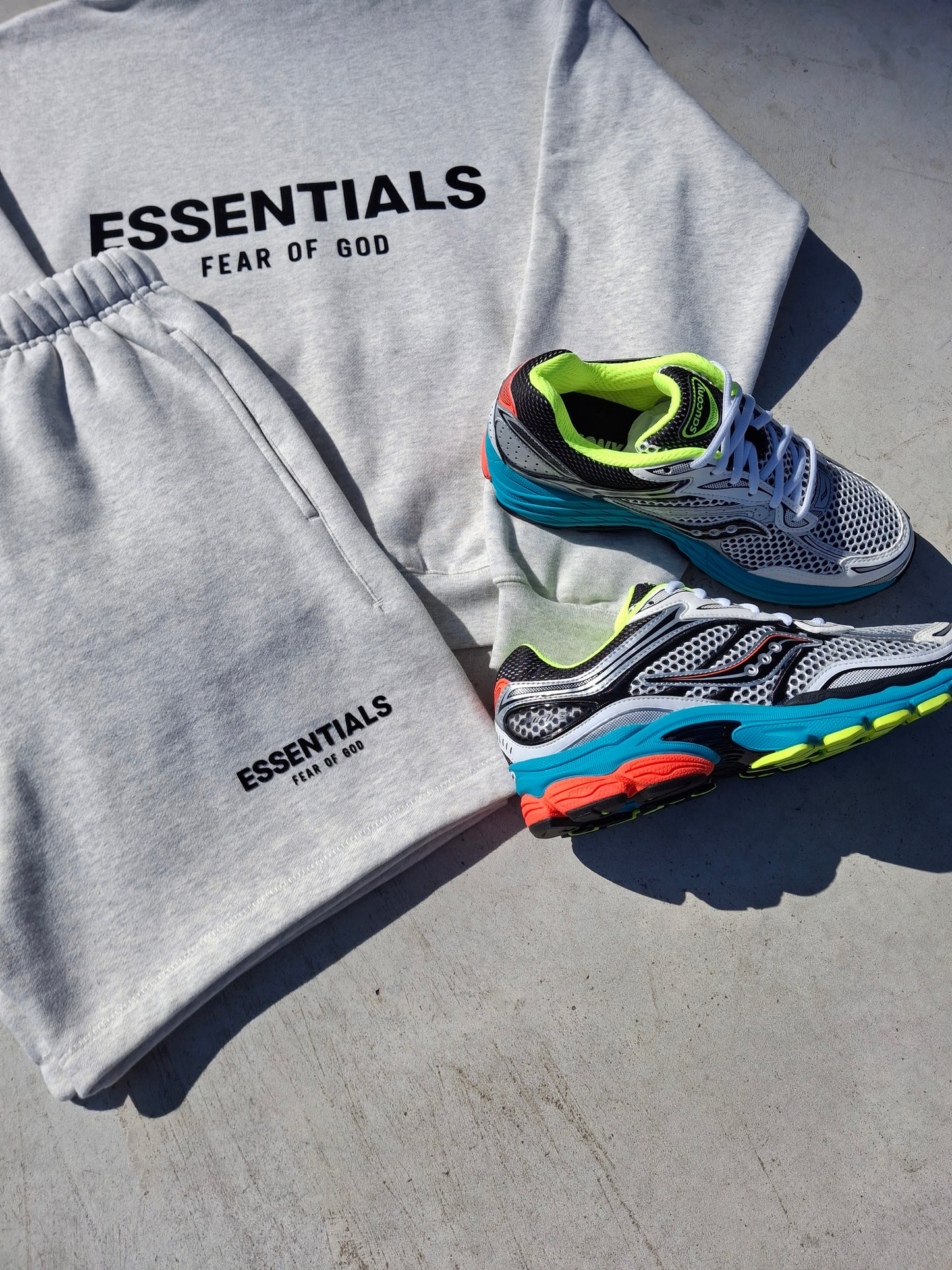 Fear of God Essentials Sweat Short 'Light Oatmeal' SS22 - Kick Game