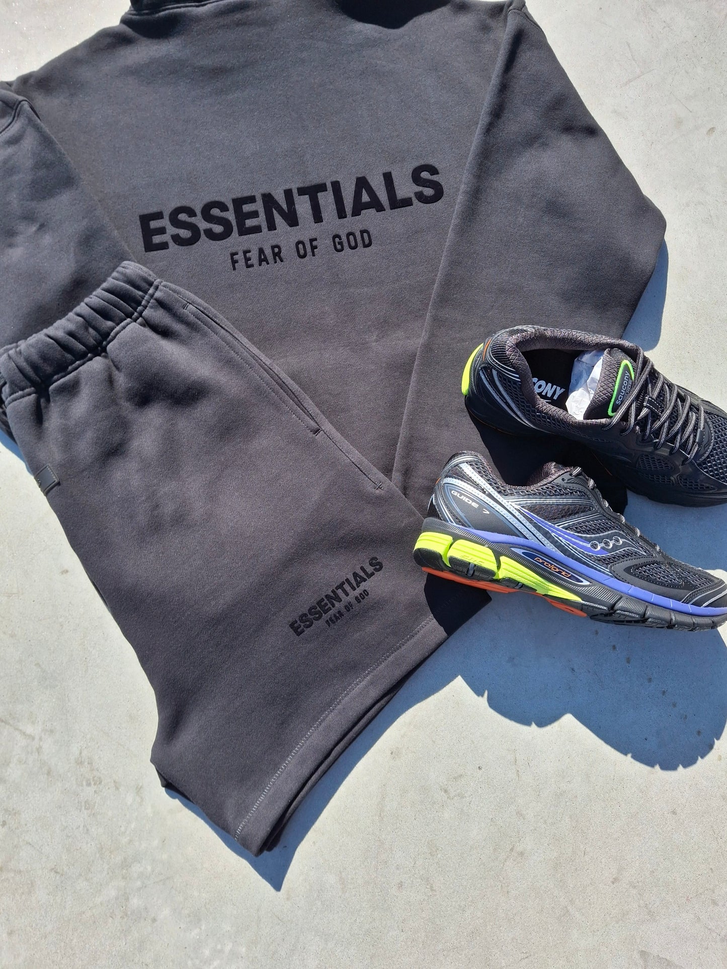 Fear of God Essentials Hoodie 'Stretch Limo' (SS22) - Kick Game