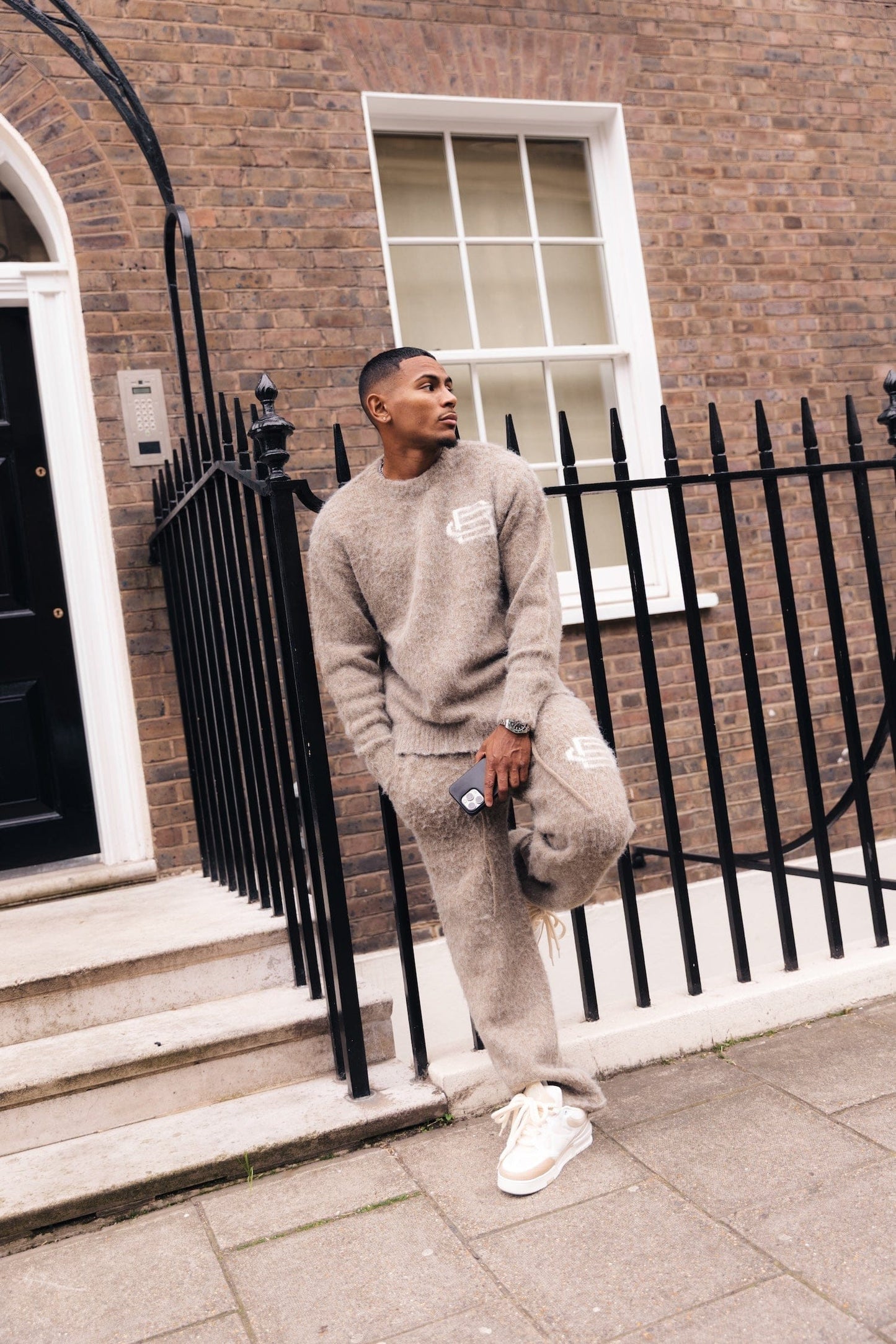 Mohair Knit BC Jumper - Taupe - Kick Game