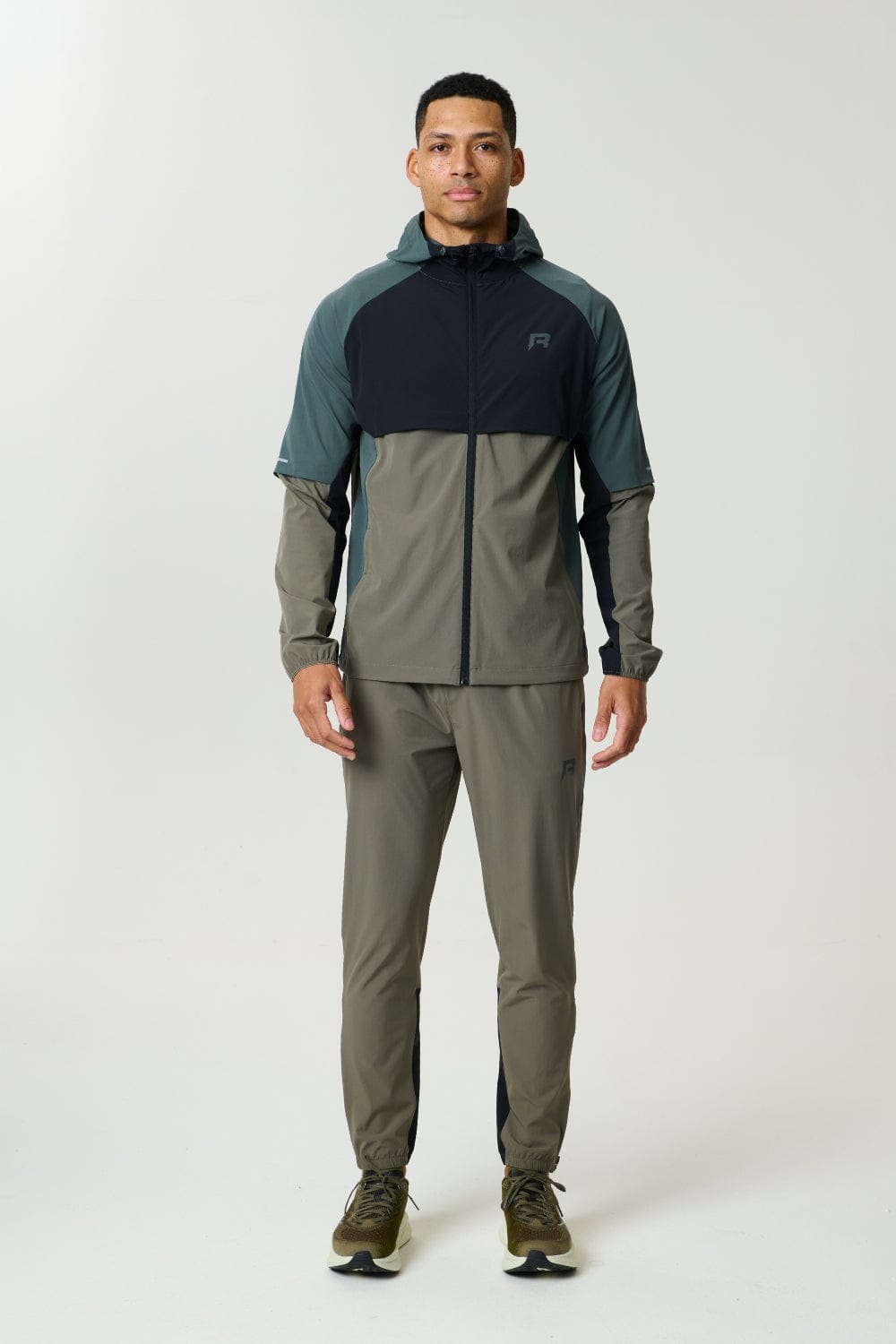 Reprimo Vortex Windbreaker Jacket 'Dark Moss Grey Velvet' - Kick Game