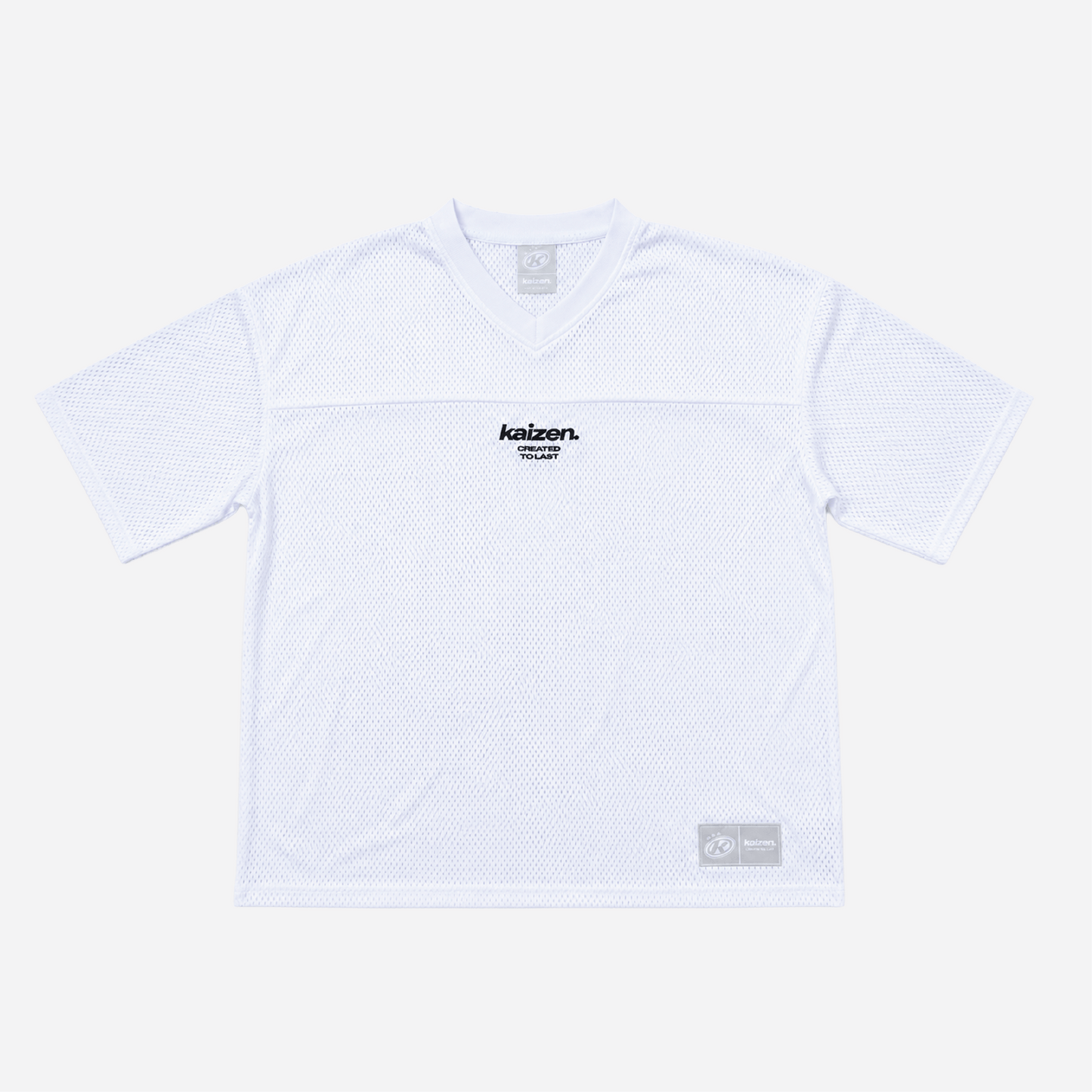 KAIZEN MARKET WHITE MESH JERSEY - Kick Game