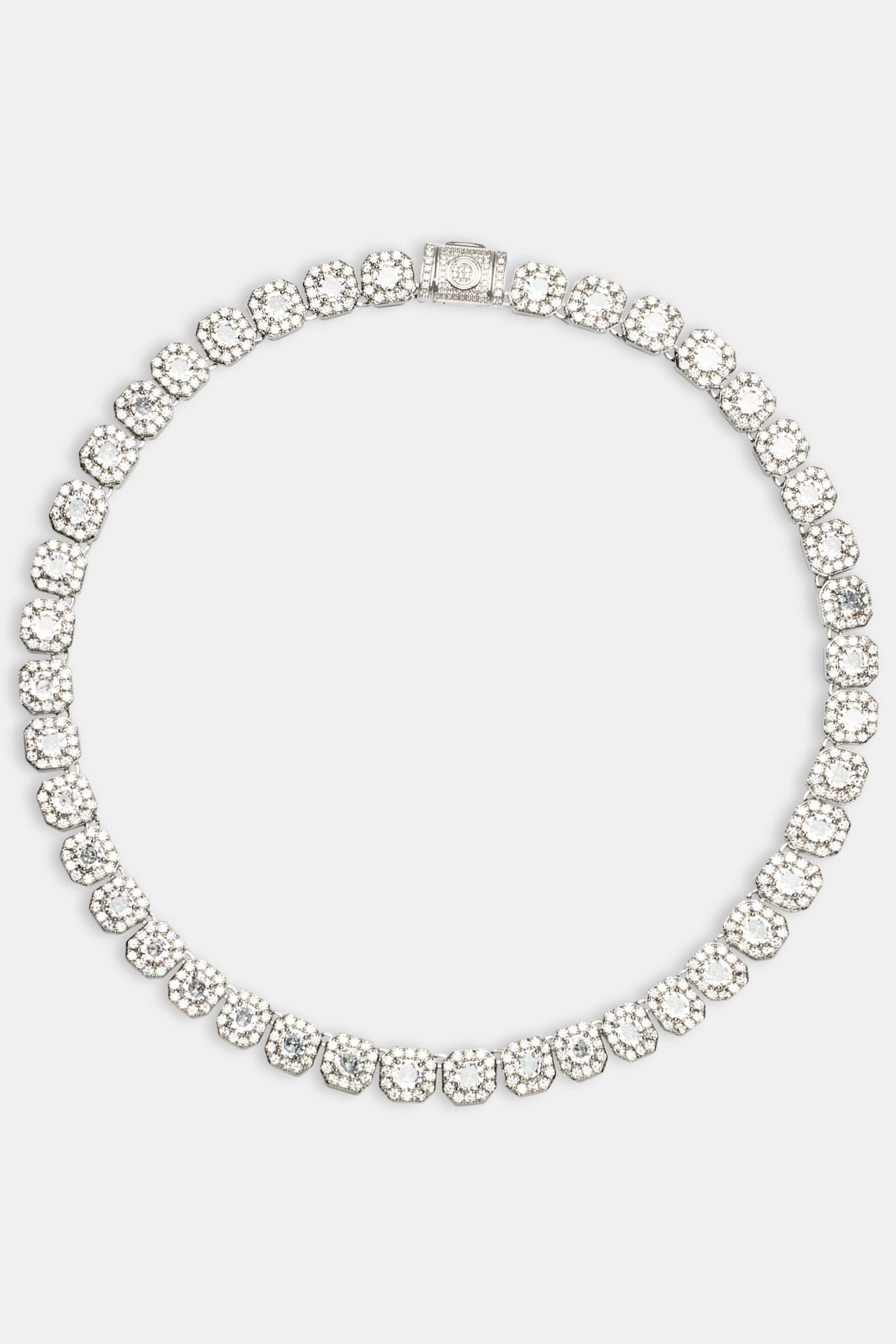 Cernucci Clustered Tennis Chain - 10mm - White - Kick Game