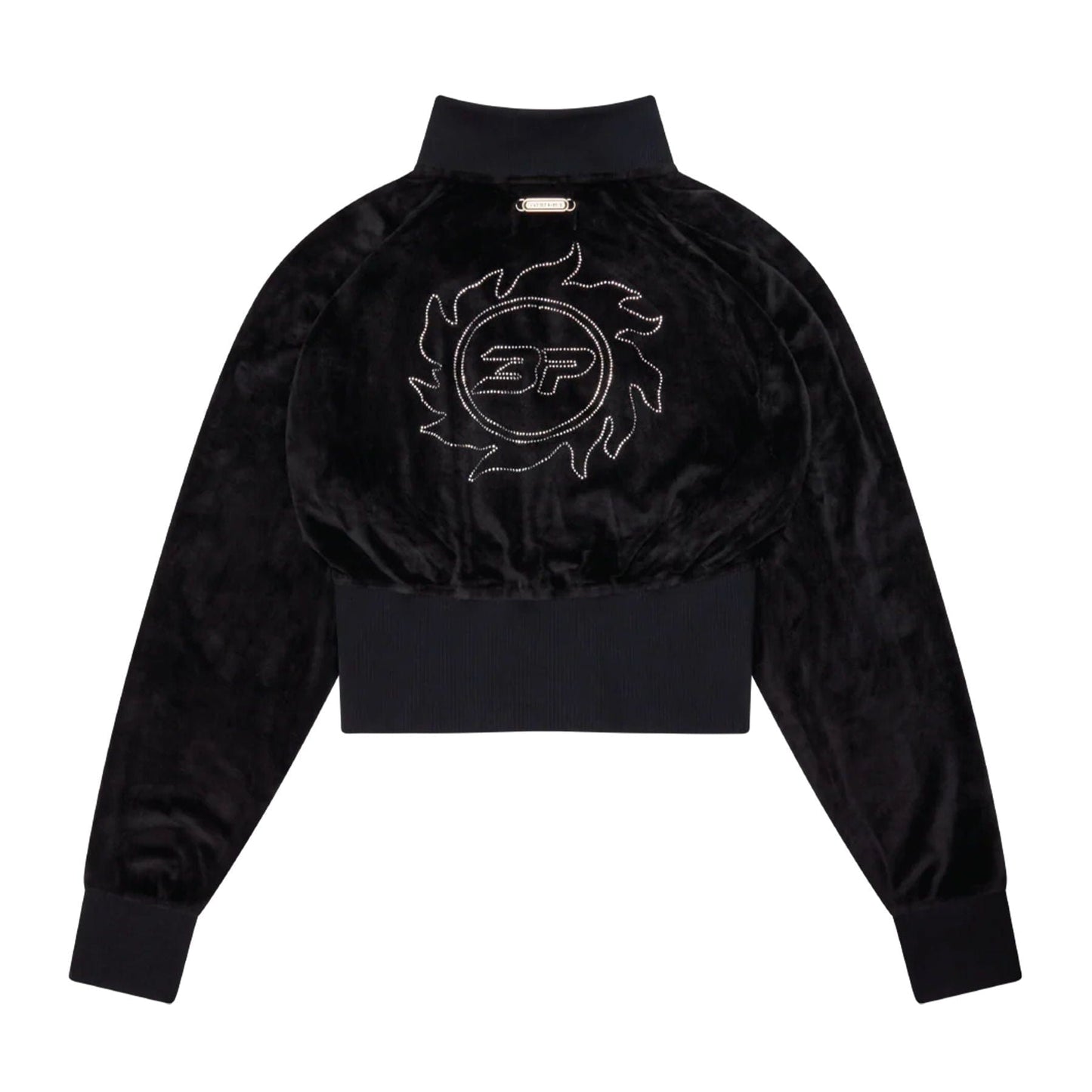 Broken Planet Star Girl Velour Track Jacket 'Midnight Black' - Kick Game