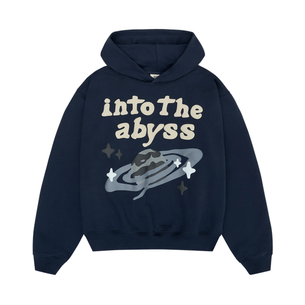 Broken Planet Market Into the Abyss T-Shirts Hoodie 'Navy' - UrlfreezeShops
