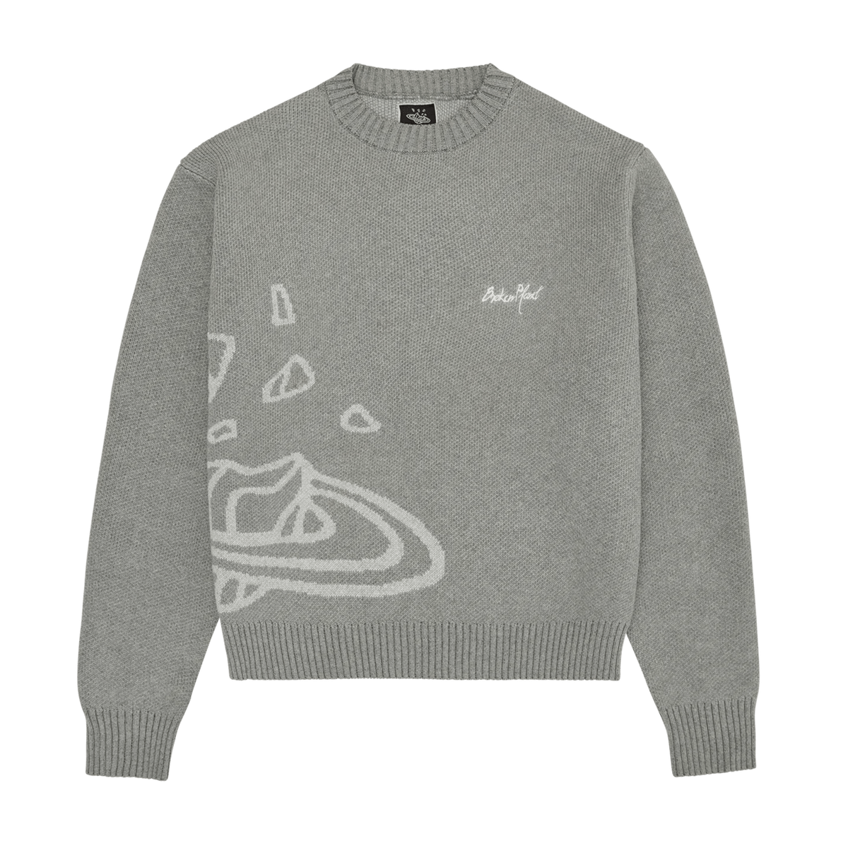 Broken Planet Market Knit Sweater 'Heather Grey' - UrlfreezeShops
