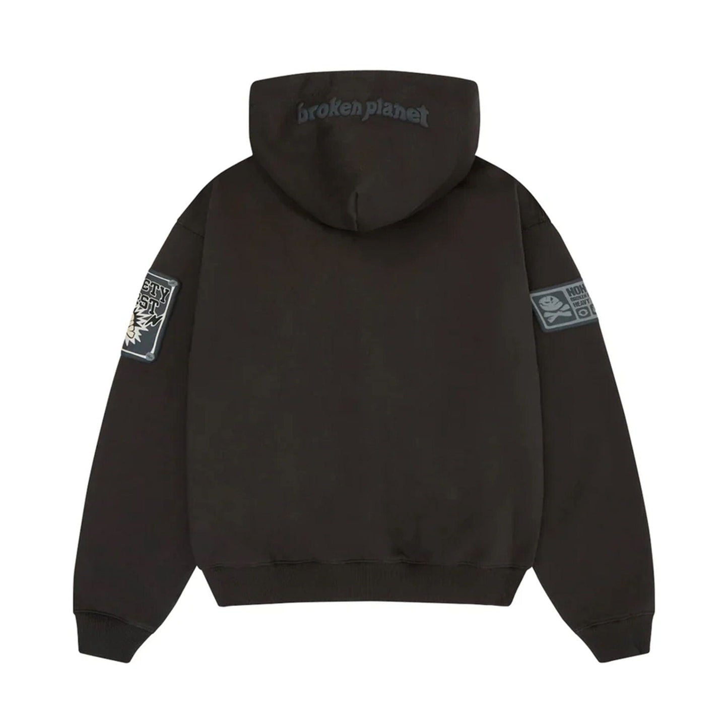 Broken Planet Market Hoodie 'Planet Repair Services' - Soot Black - Kick Game