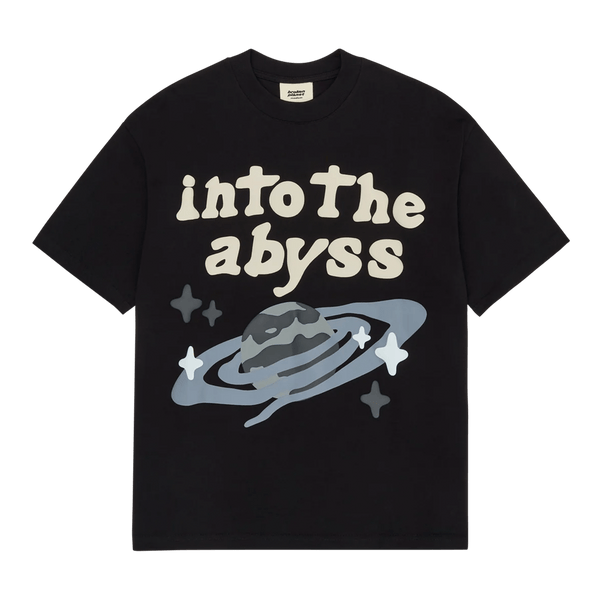 Broken Planet Market T-Shirt raglan 'Into the Abyss' - Soot Black - UrlfreezeShops