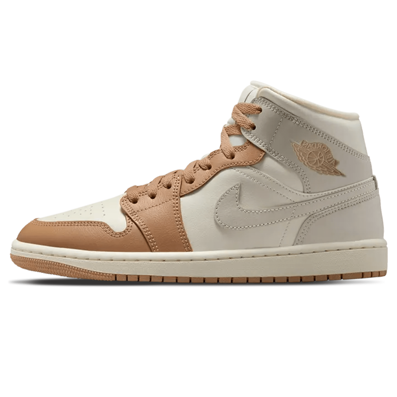 Air Jordan 1 Mid Wmns 'Pale Ivory Hemp' - Kick Game