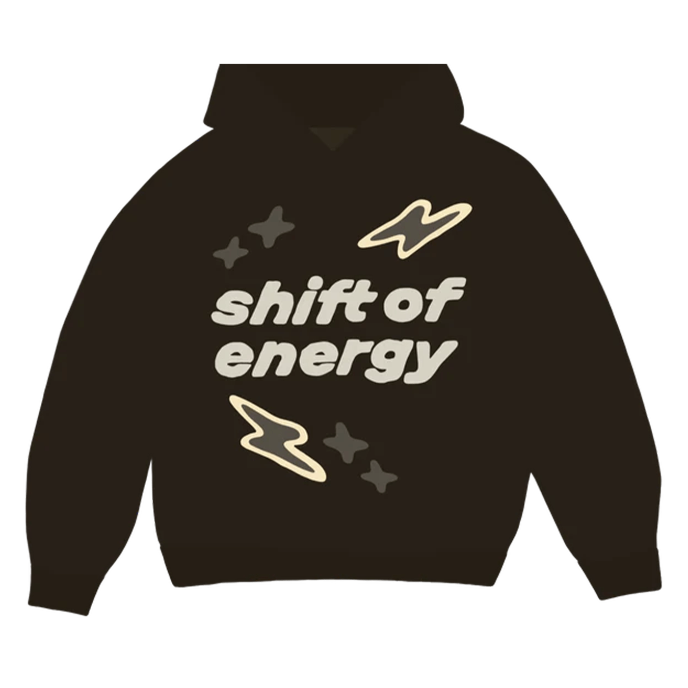 Broken Planet Market Hoodie 'Shift Of Energy' - Dark Brown - Kick Game