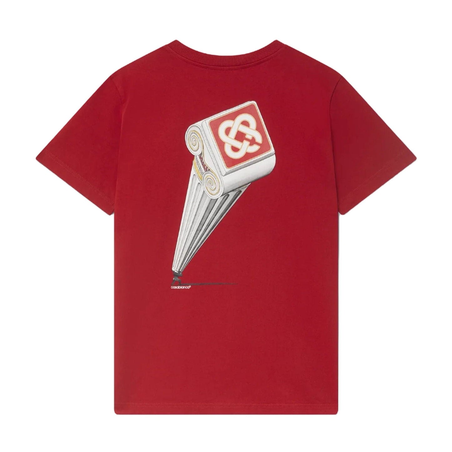 Casablanca Leaning Column T-Shirt 'Red' - Kick Game