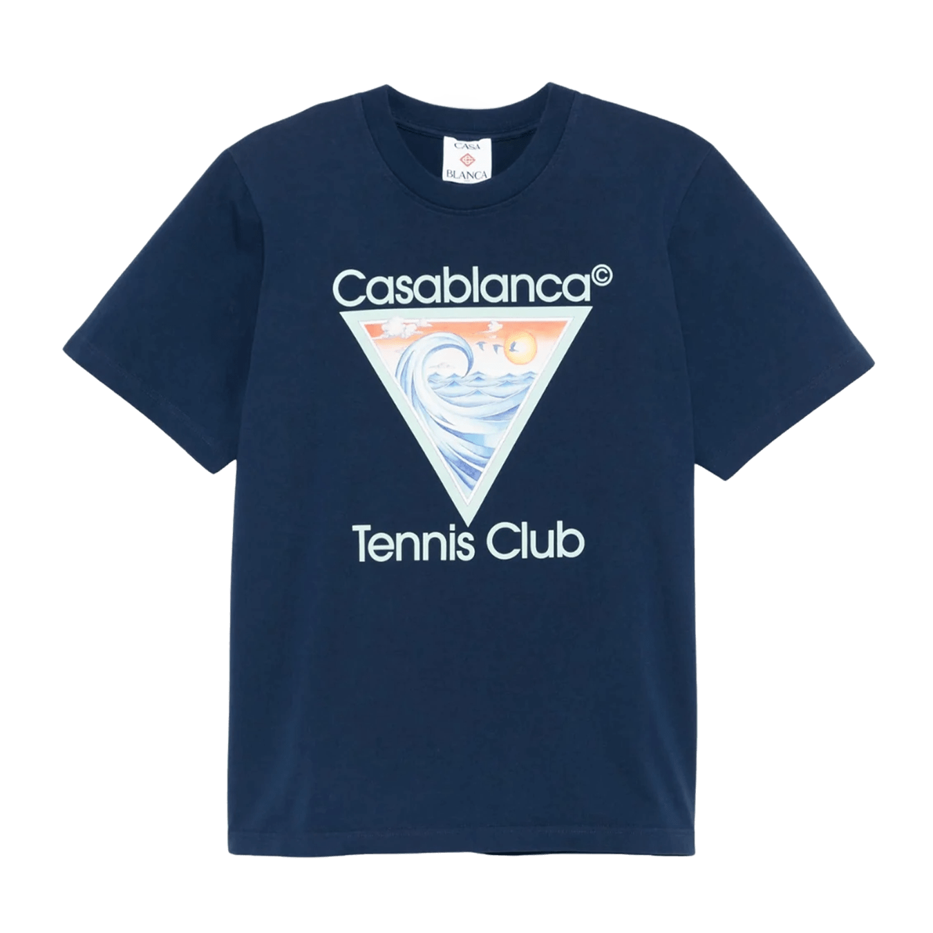 Casablanca Tennis Club Icon T Shirt Navy Kick Game