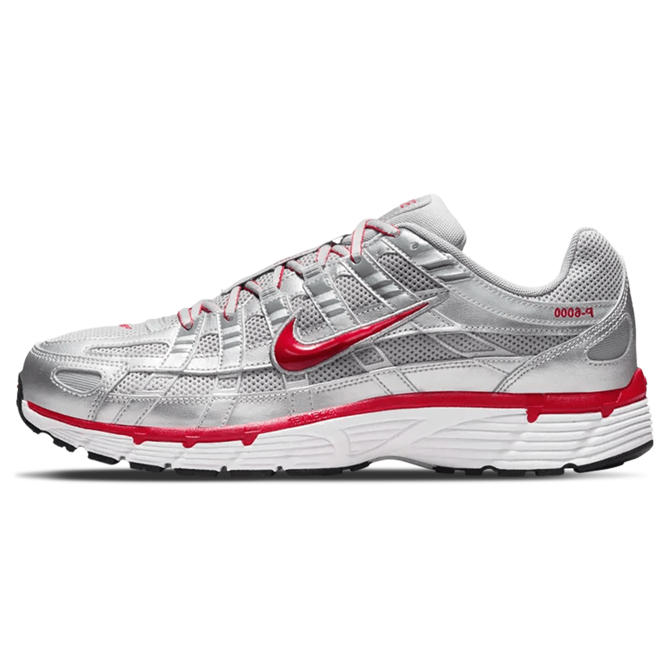 Nike P-6000 'Metallic Silver Gym Red' - Kick Game
