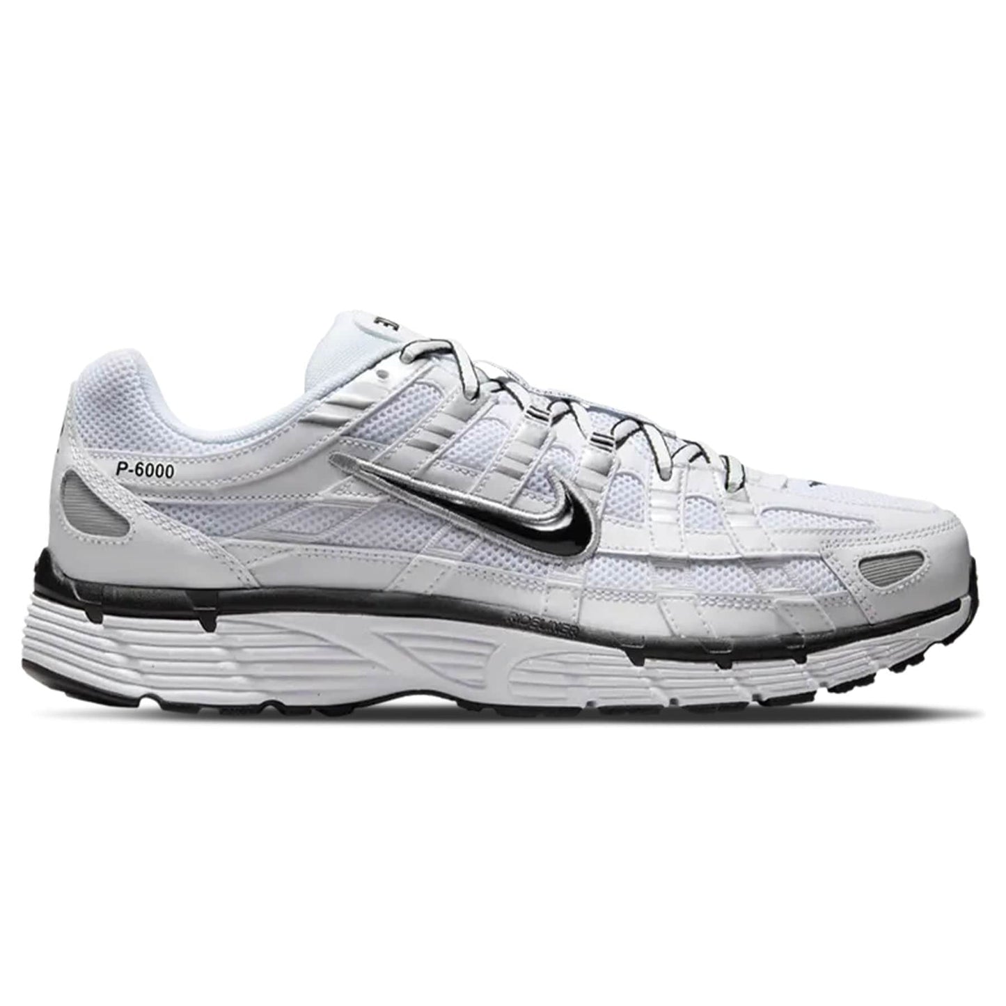 Nike P-6000 'White Metallic Silver Black' - Kick Game