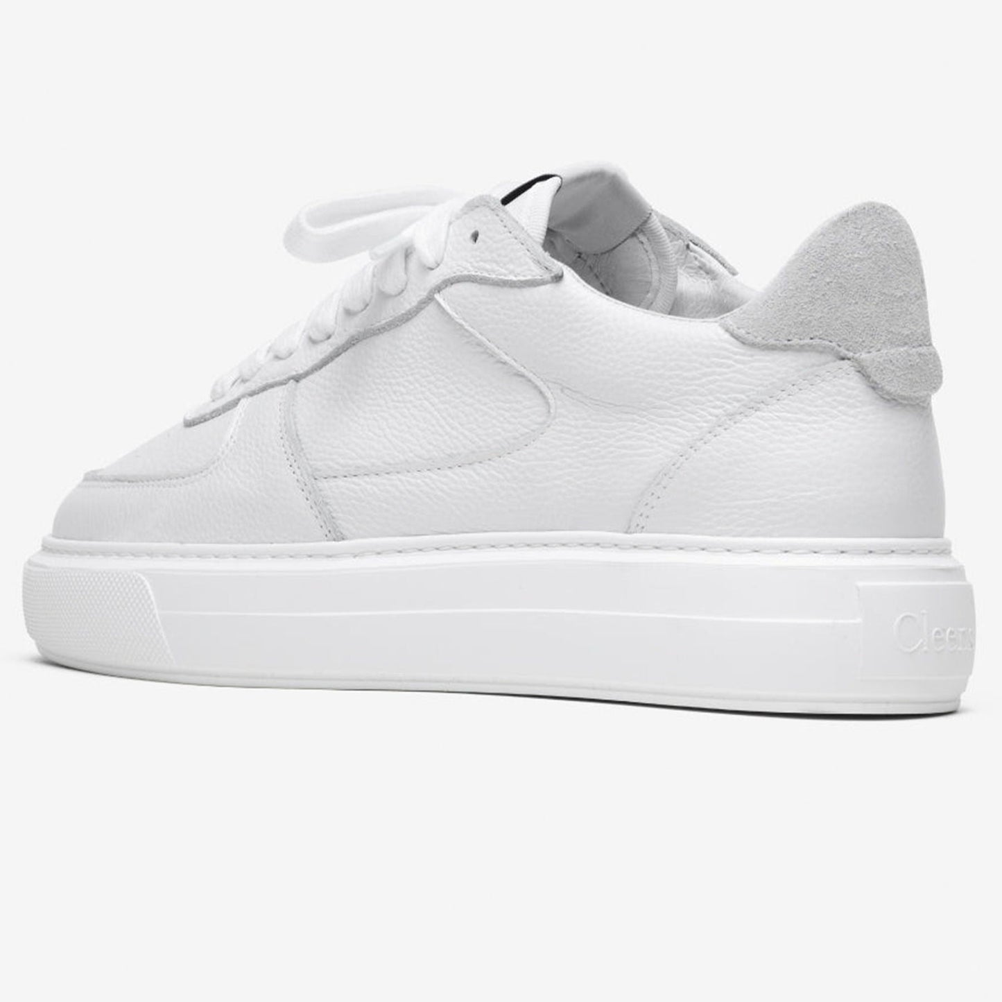 Cleens Court Trainer 'White Tumbled Leather' - Kick Game