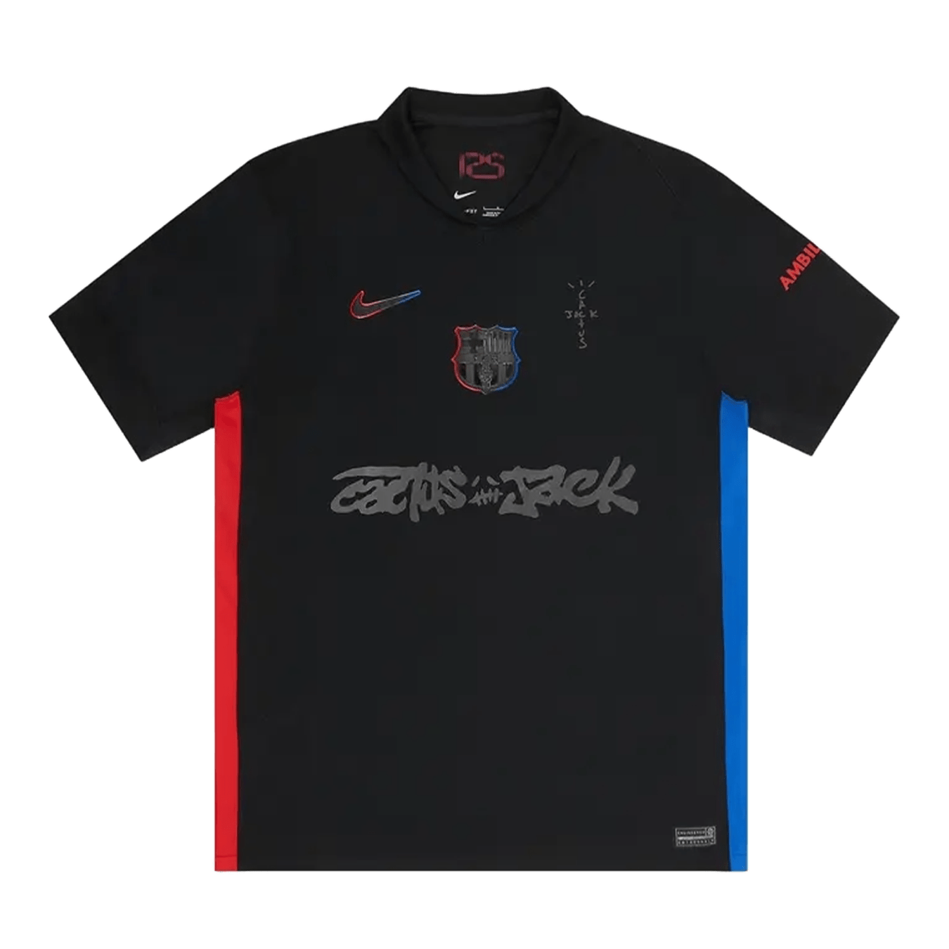 Nike FC Barcelona x Cactus Jack 2024/25 Match Away Jersey 'Black' - Kick Game