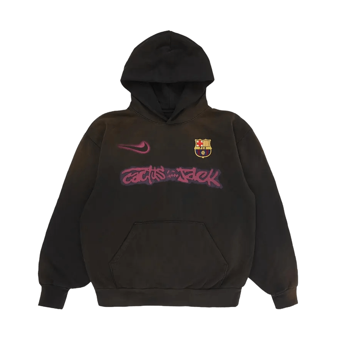 Nike FC Barcelona x Cactus Jack Spray Logo Hoodie 'Blue' - Kick Game