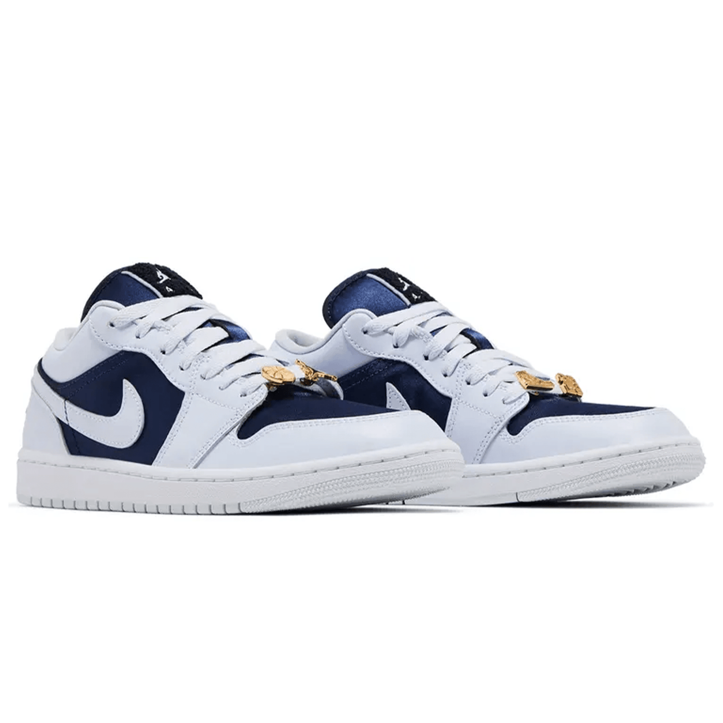Air Jordan 1 Low SE Wmns 'Midnight Navy Gold Charms' - Kick Game