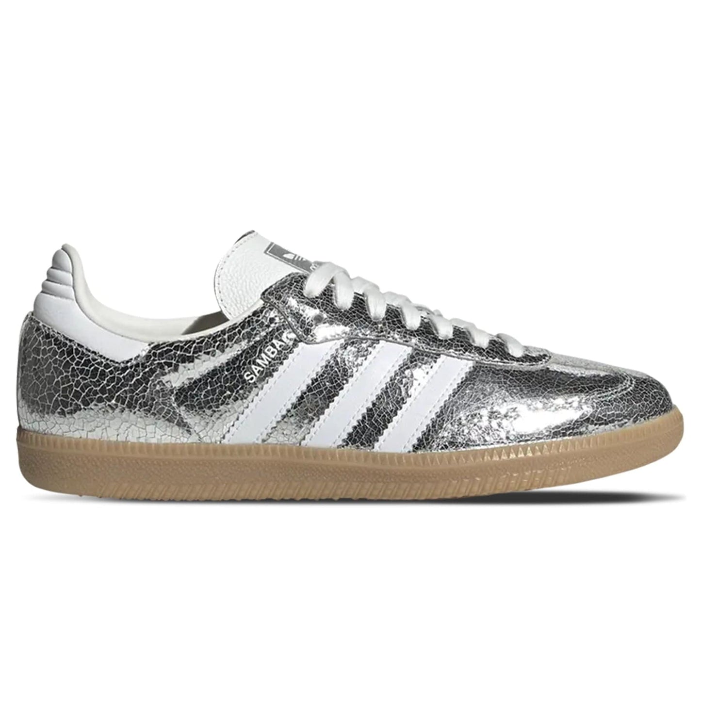 Adidas Samba OG Wmns 'Silver Metallic Cracked Leather' - Kick Game