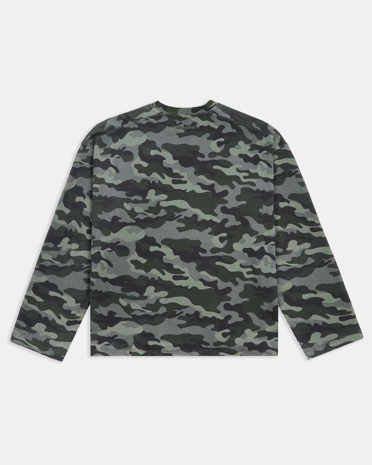 KAIZEN MARKET CAMO WAFFLE LONGSLEEVE - Kick Game