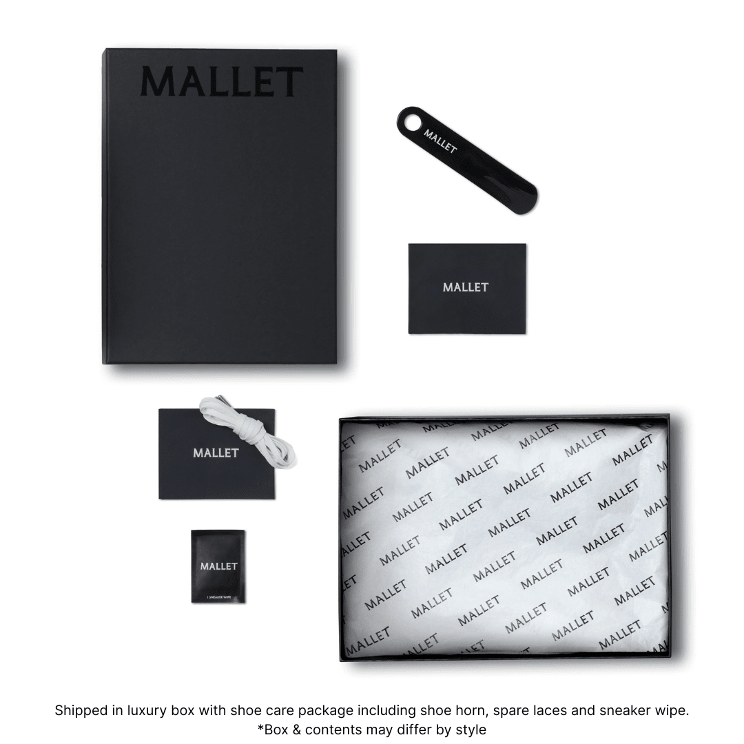MALLET Lansbury Men's Black Nappa Leather Trainers - Kick Game