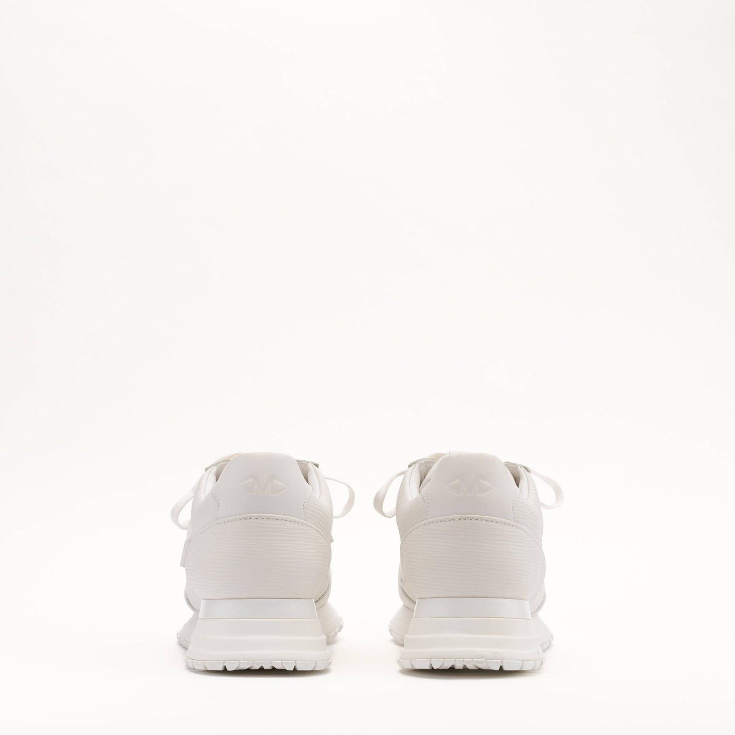 MALLET Boundary Men's White Ripple Leather Trainers - Kick Game