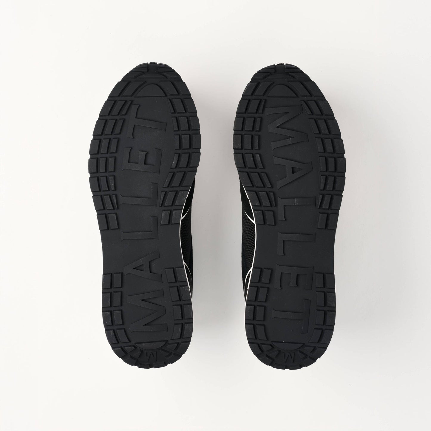 MALLET Bethnal Men's Black White Leather Trainers - Kick Game
