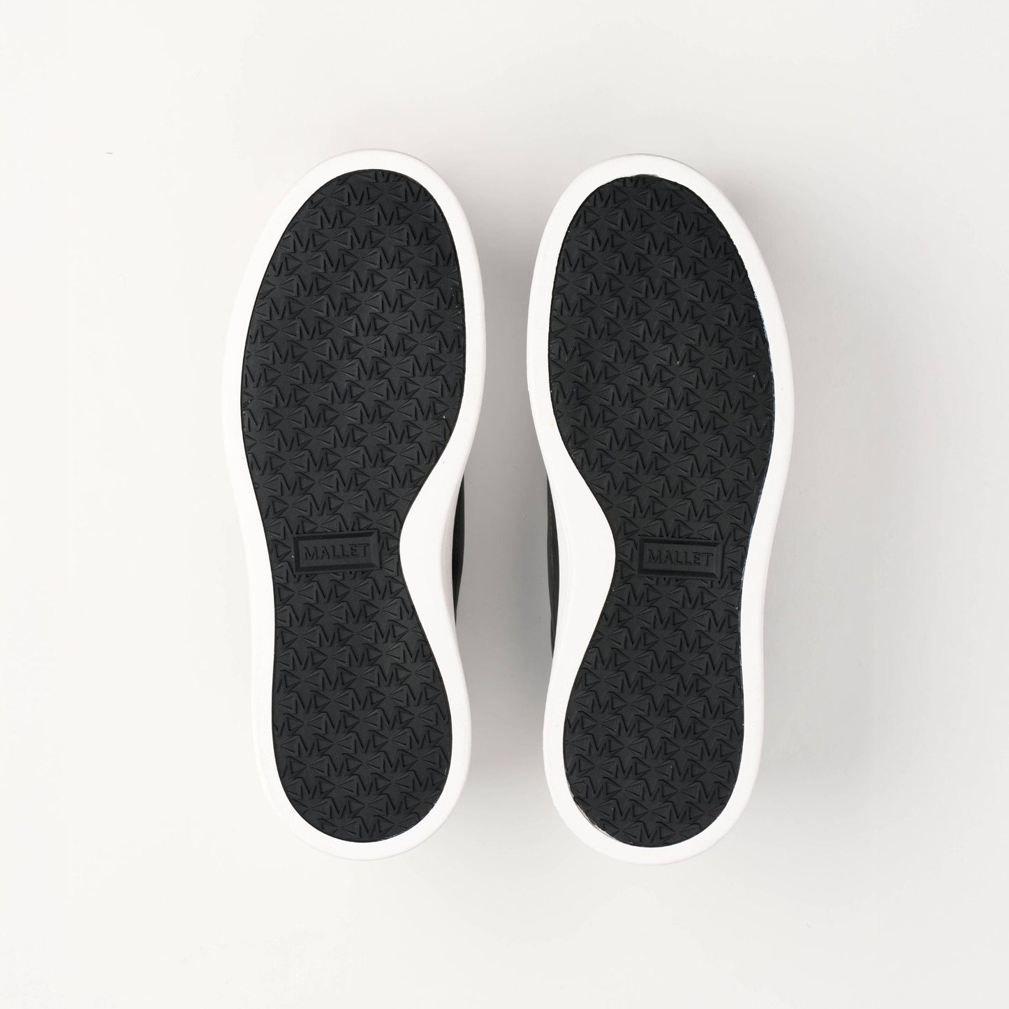MALLET Lansbury Men's Black Nappa Leather Trainers - Kick Game
