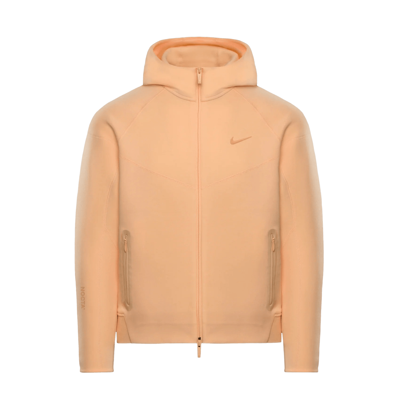 Nike x Nocta Tech Fleece Full Zip Hoodie 'Ice Peach' - Kick Game