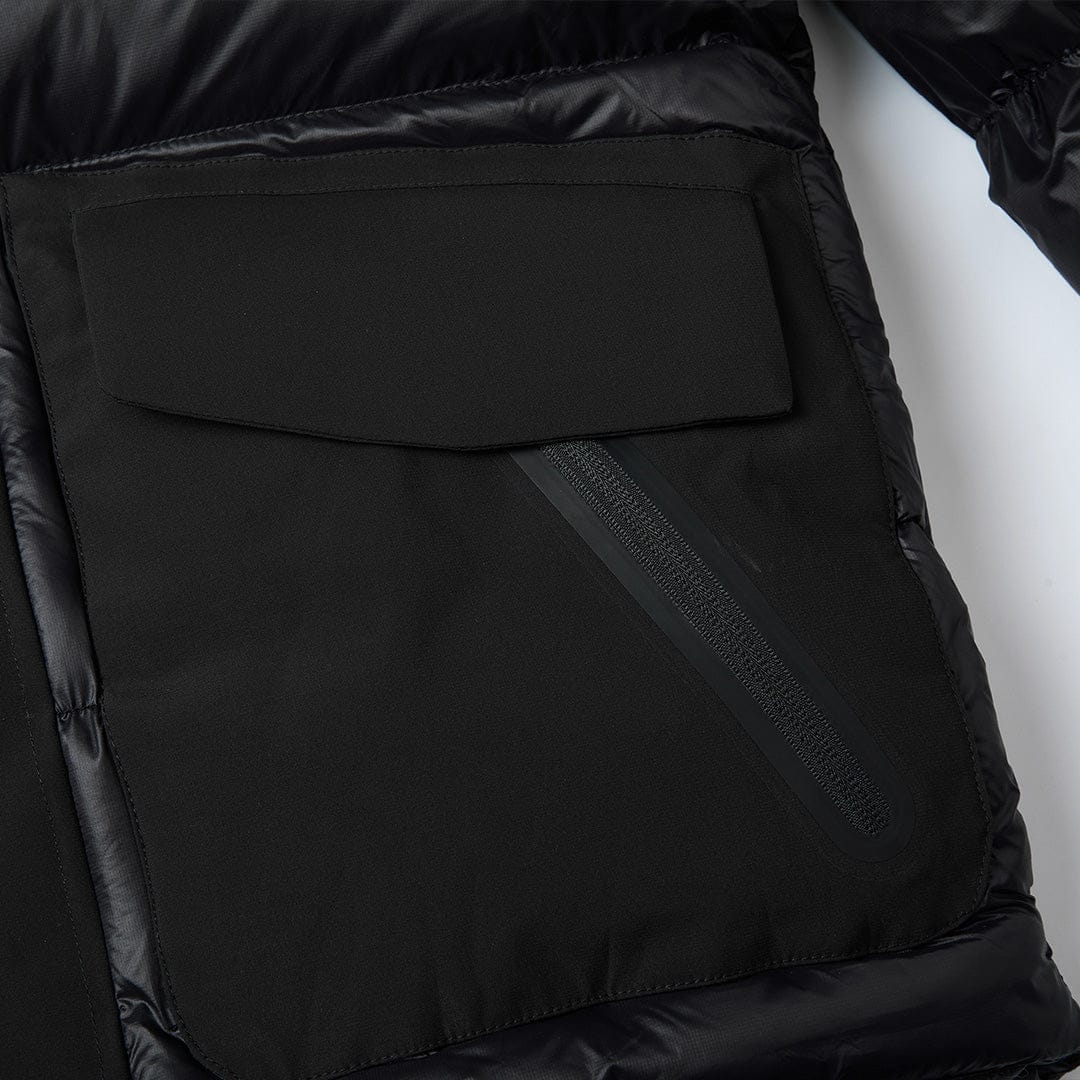 Helvetica Mountain Pioneers Queyras Hooded Down Jacket - Kick Game