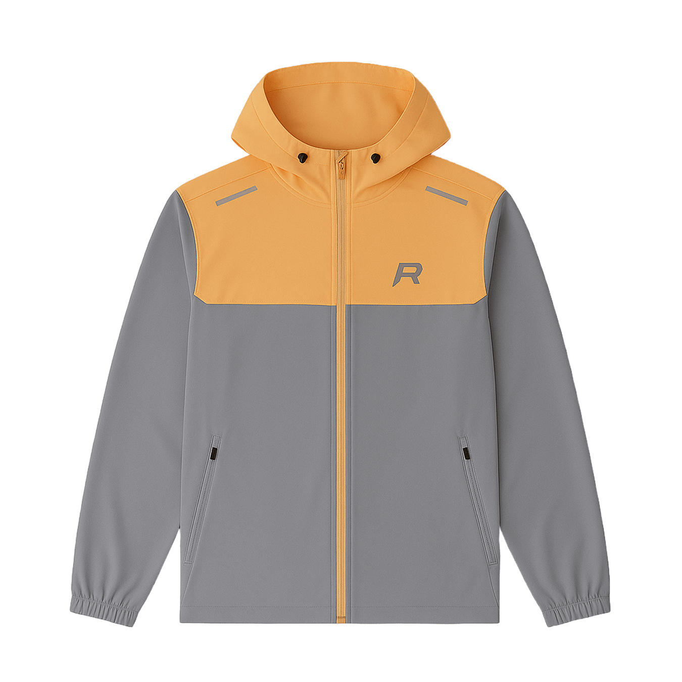 Reprimo Flight Windbreaker Jacket 'Grey Orange' - Kick Game