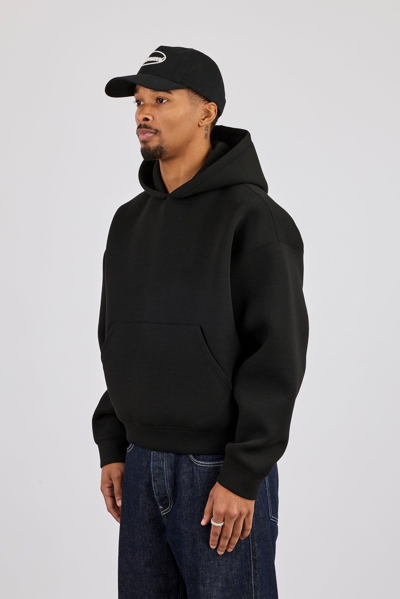 Scuba Boxy Hoodie - Black - Kick Game