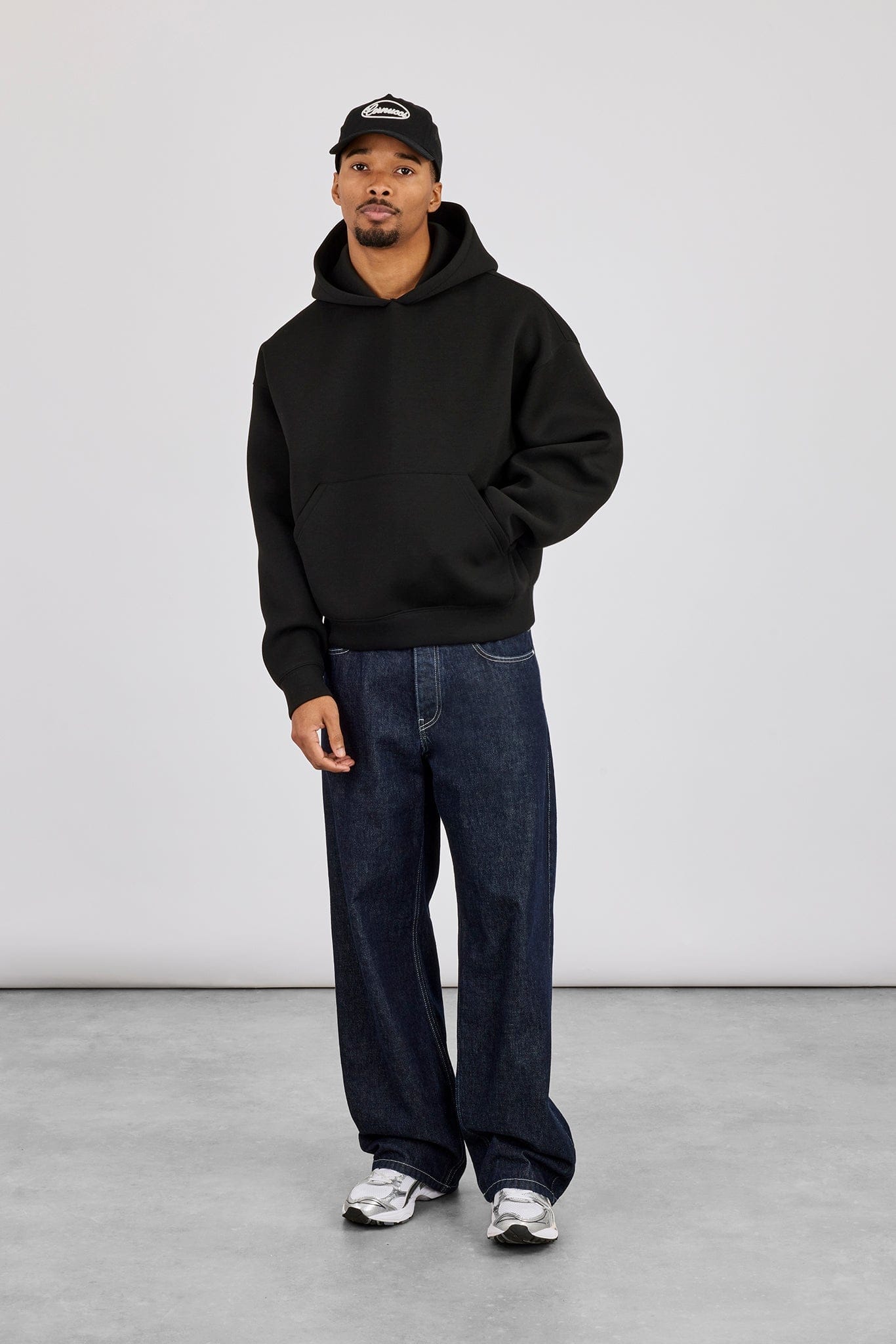 Scuba Boxy Hoodie - Black - Kick Game