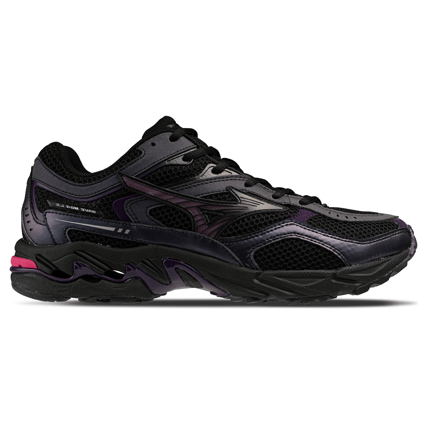 Mizuno Wave Mustang LS Sport 'Black Fuchsia Purple Blackberry Cordial' - Kick Game