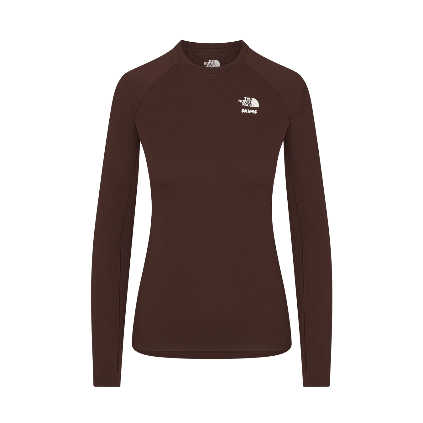 SKIMS x The North Face Dotknit Long Sleeve Top 'Cocoa' - Kick Game