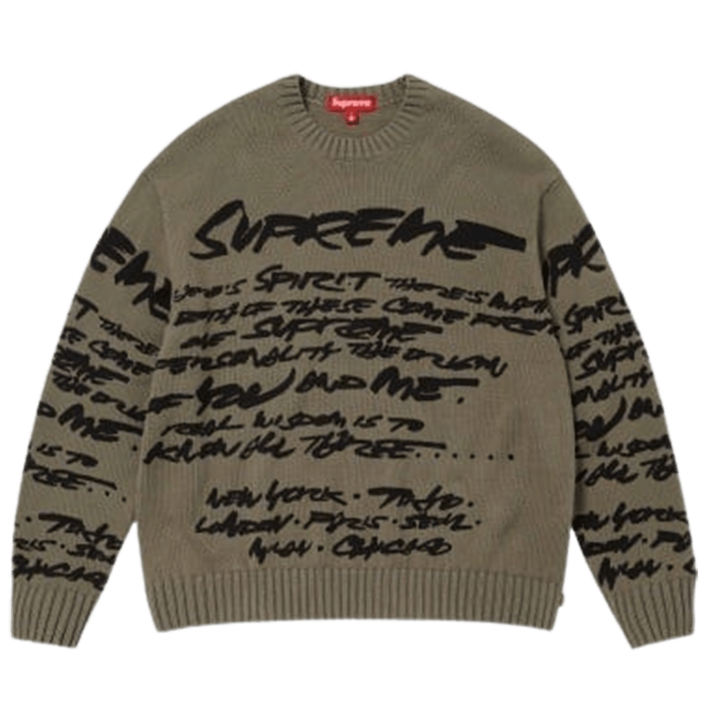 Supreme Futura Sweatshirt palm 'Olive' - UrlfreezeShops