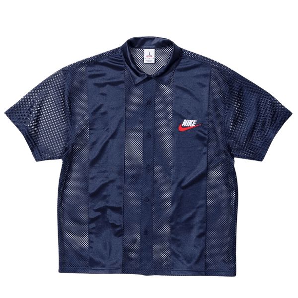 Supreme x Nike Stefan Mesh S/S Shirt 'Navy' - UrlfreezeShops