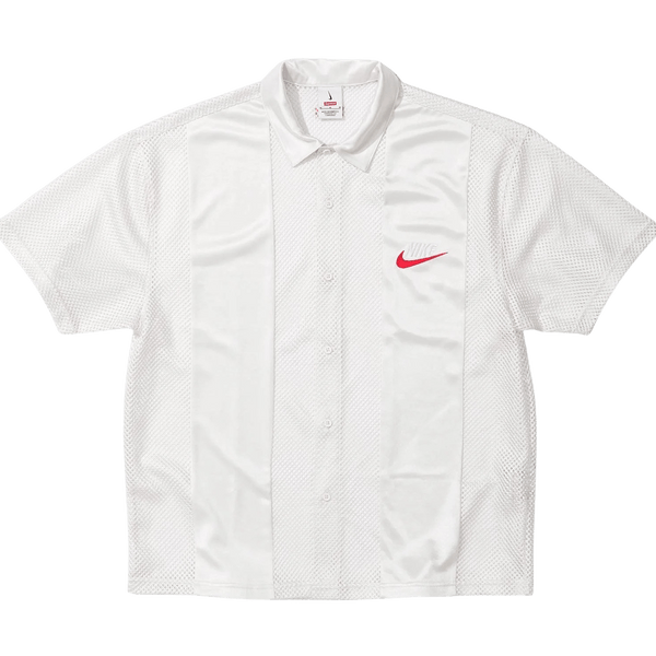 Supreme x Nike Mesh S/S Shirt 'White' - Kick Basketball