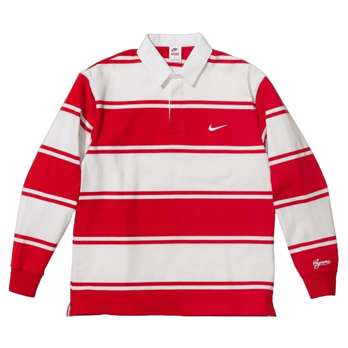 Supreme x Nike Stripe Rugby 'Red White' - Kick Game