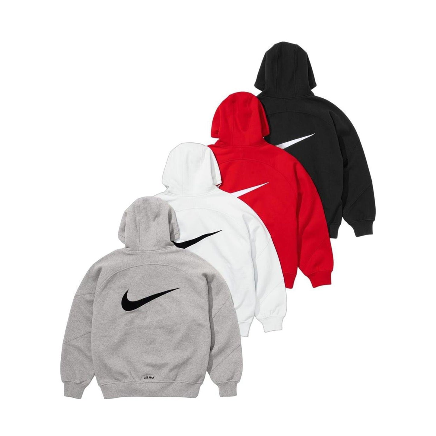 Supreme x Nike Zip-Up Hooded Sweatshirt 'Black' - Kick Game