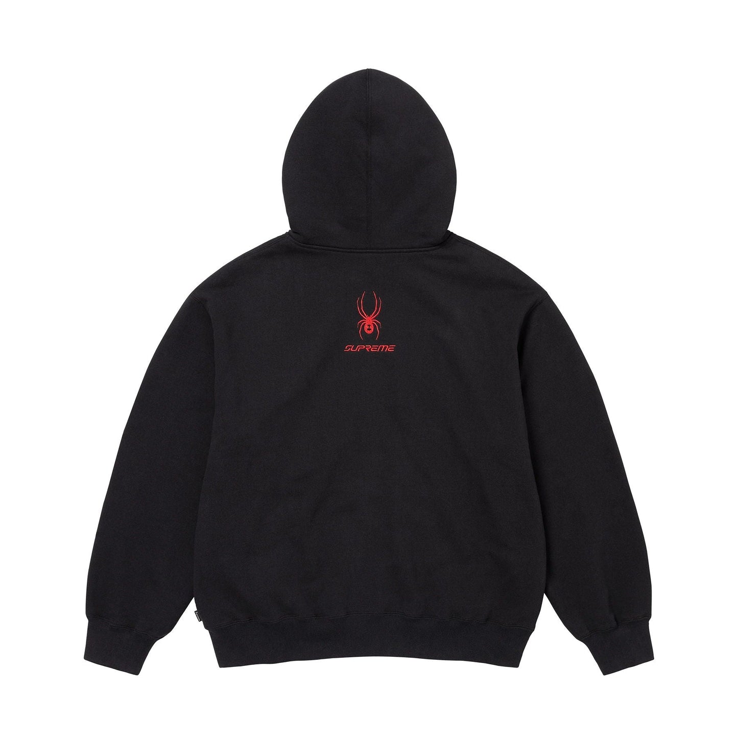 Supreme x Spyder Zip Up Hooded Sweatshirt 'Black' - Kick Game