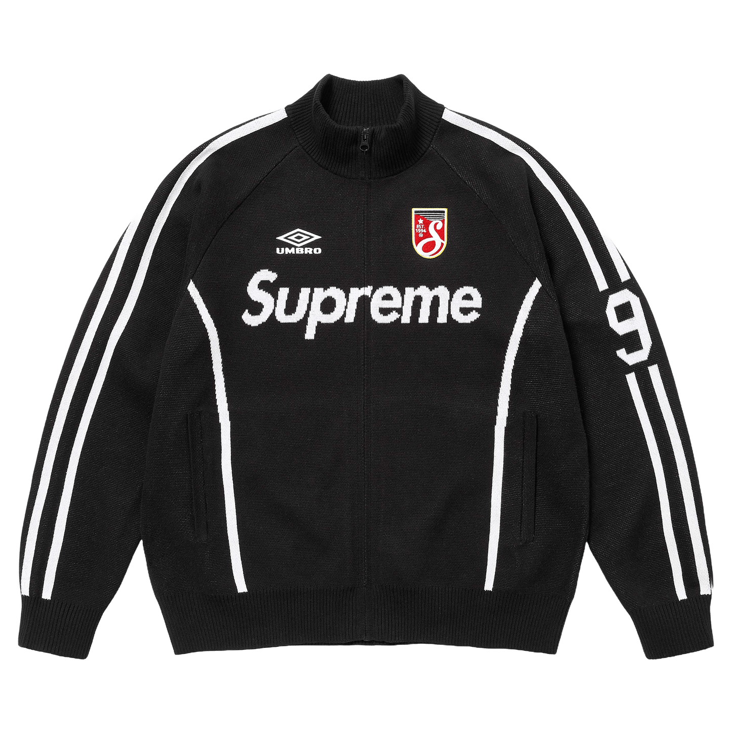 Supreme x Umbro Zip-Up Sweatshirt 'Black' - Kick Game