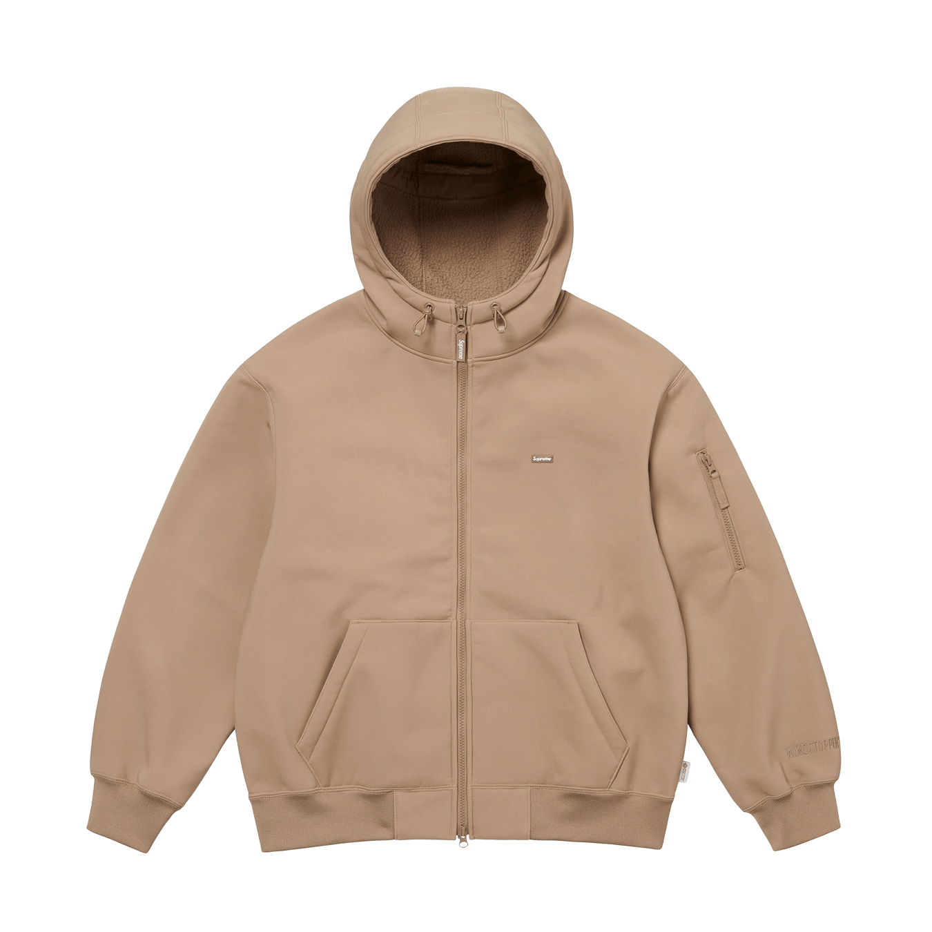 Supreme Windstopper Zip Up Hooded Sweatshirt 'Taupe' - Kick Game