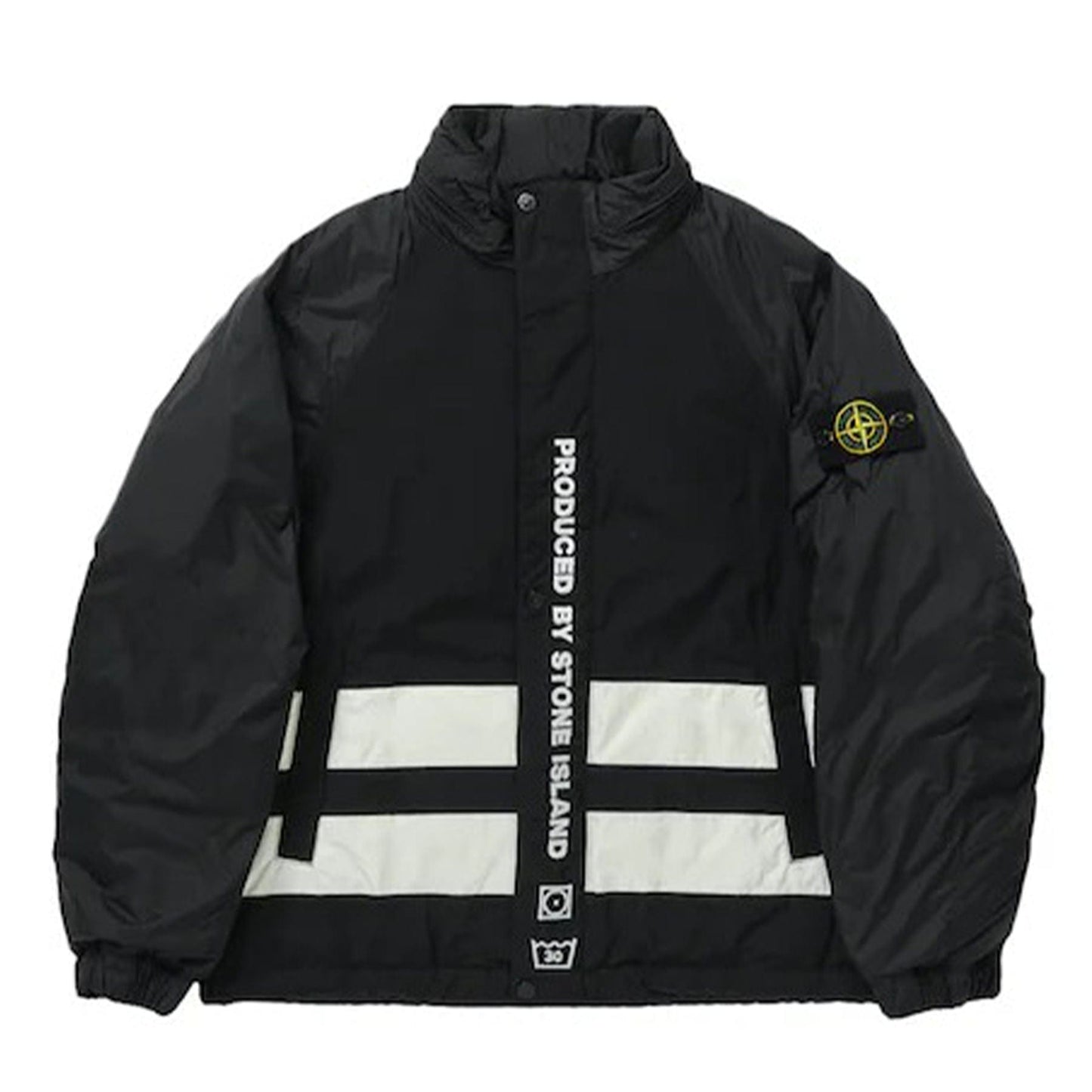 Supreme x Stone Island Reversible Down Puffer Jacket 'Black' - Kick Game