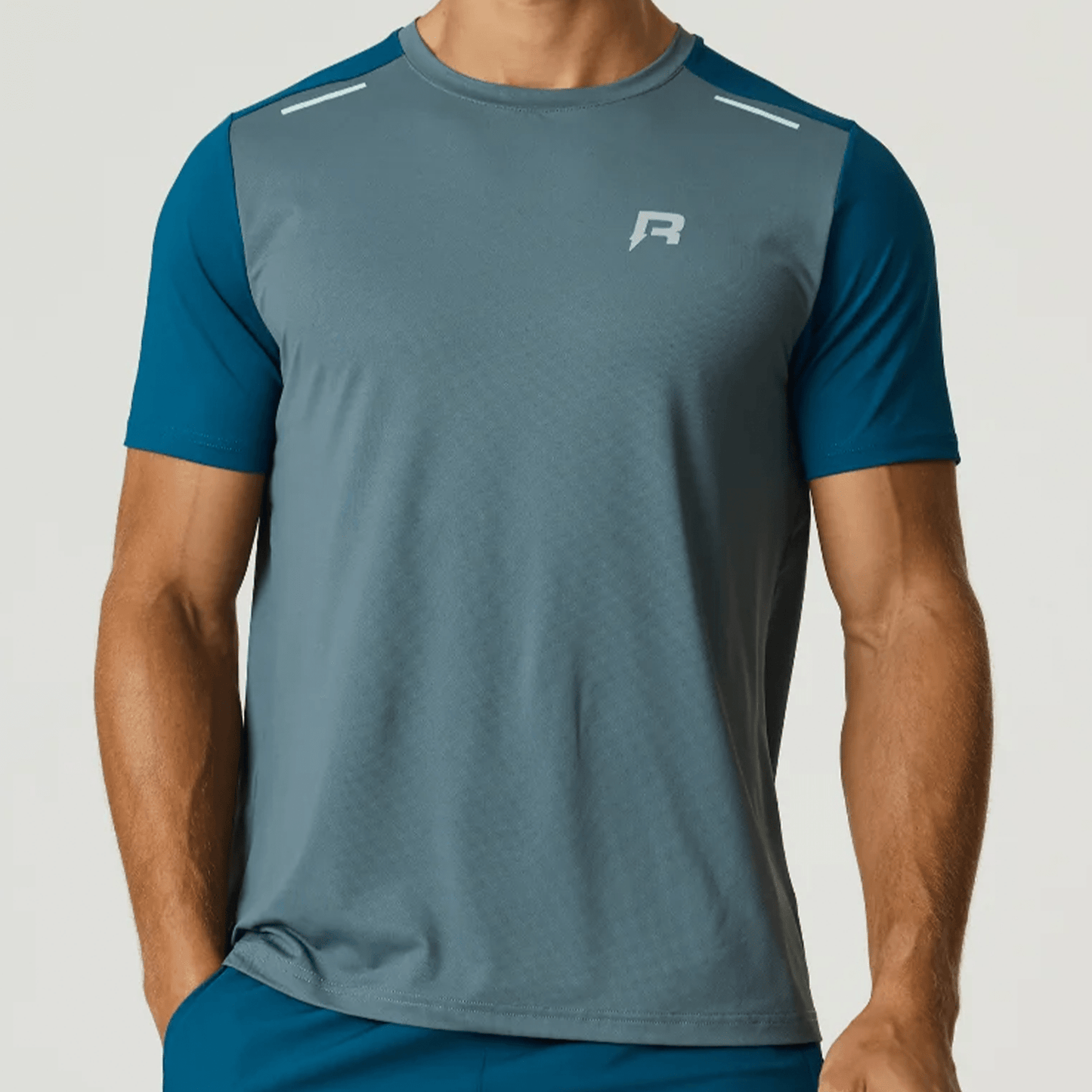 Reprimo Flight Jacket, Tee and Shorts 'Tidal Teal Blue Steel' - Kick Game