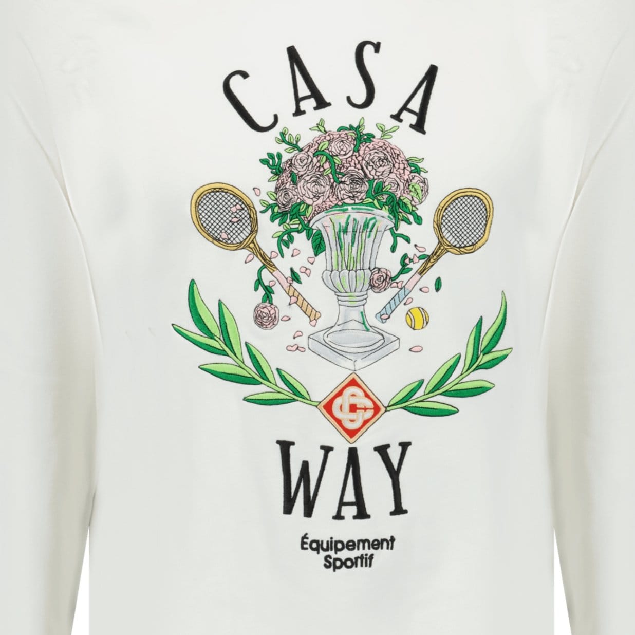 Casablanca 'Casa Way' Graphic Print Sweatshirt White - Kick Game