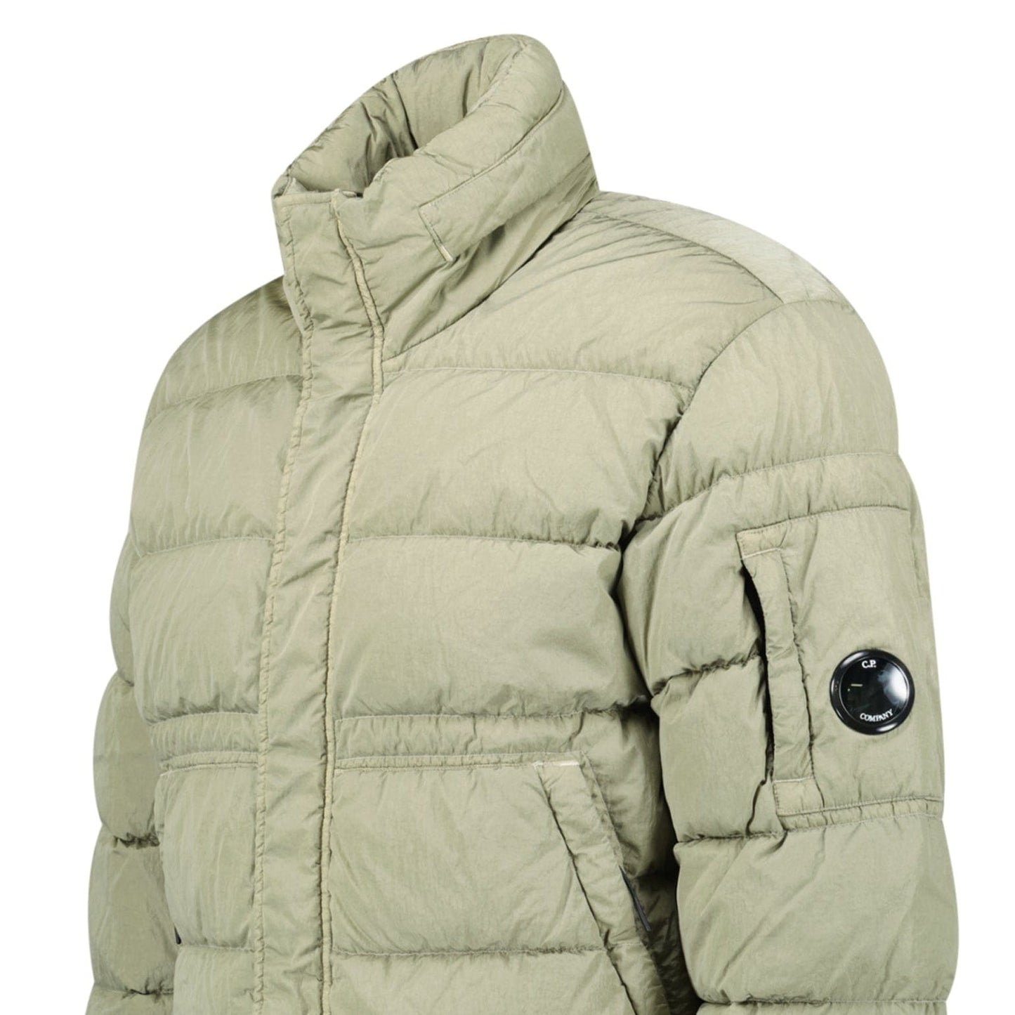 CP Company Chrome-R Down Jacket in Gunmetal Grey - Kick Game
