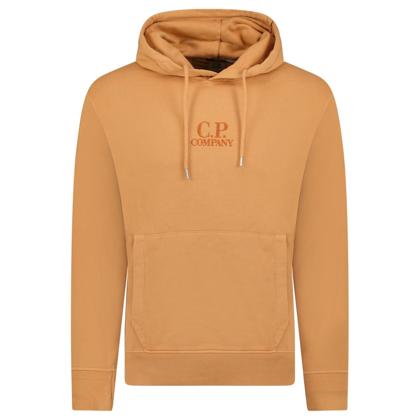 CP Company Writing Logo Hooded Sweatshirt Apricot - Kick Game